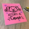 02-attenti_al_cane_ROSA_quadretto_adesivo_serezze