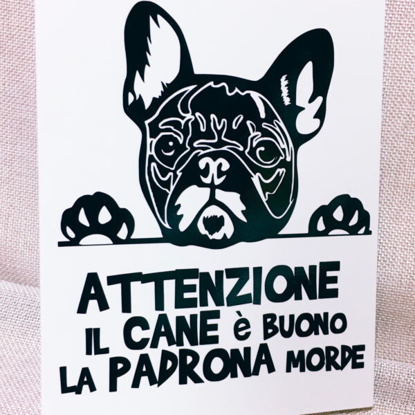 02-attenti_al_cane_buono_quadretto_adesivo_serezze quadretto forex