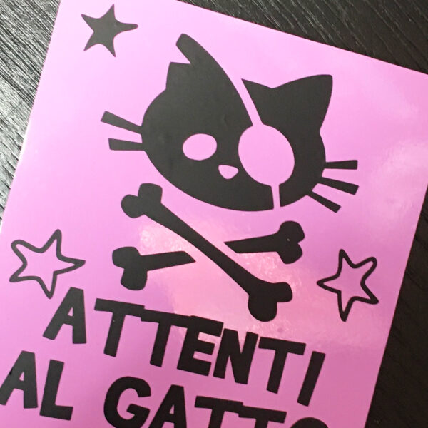 02-attenti_al_gatto_ROSA_quadretto_adesivo_serezze quadretto forex
