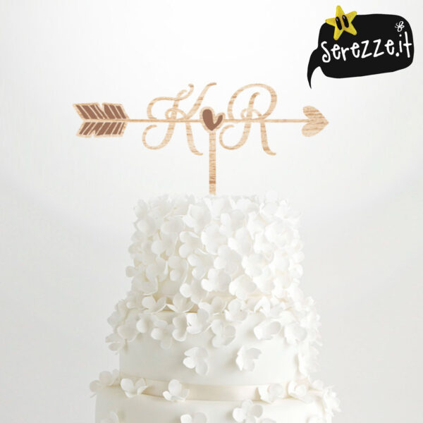 03-wedding-cuore_freccia_iniziali_TOPPERcake-serezze cake wedding