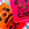 05-attenti_al_cane_ARANCIONE2_quadretto_adesivo_serezze