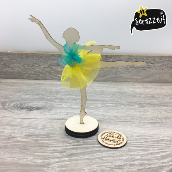01_BALLERINA_giallo_azzurro_nastrini_laser_serezze topper cake