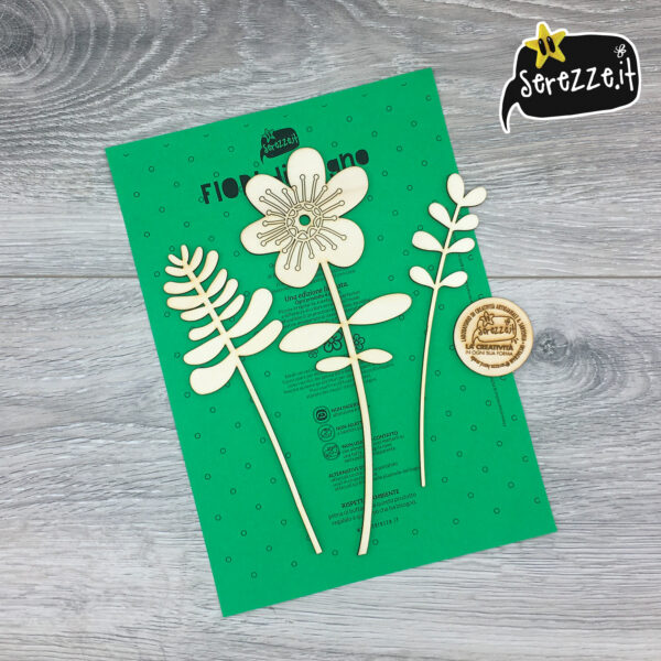 fiori in legno