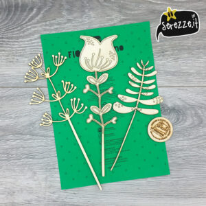 fiori in legno