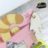 023_CASETTAfoto_GATTO-giallo_rosa_profilo-laser_serezze porta foto