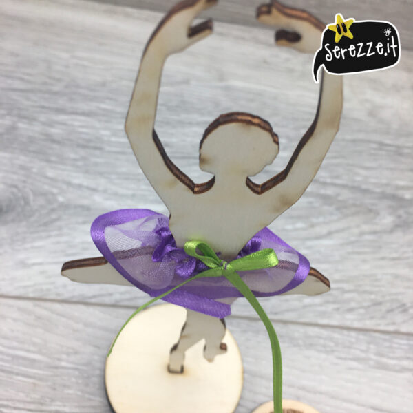 02_BALLERINA_lilla_verde_nastrini_laser_serezze topper cake