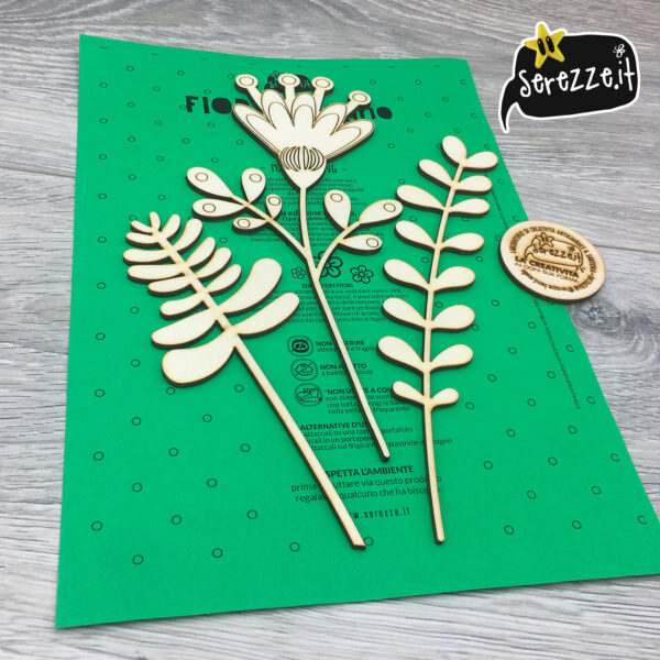 fiori in legno