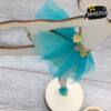 03_BALLERINA_azzurra_ORO_nastrini_laser_serezze topper cake