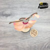 03_BALLERINA_petalo_arancio_nastrini_laser_serezze topper cake