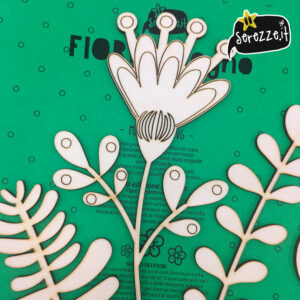 fiori in legno