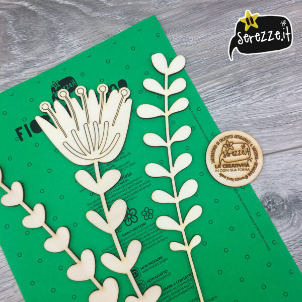 fiori in legno