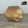 specchio con fiori