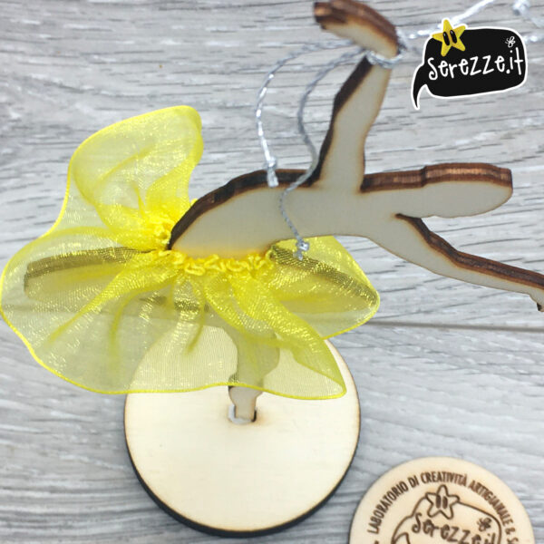 04_BALLERINA_giallo_tulle_nastrini_laser_serezze topper cake