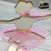 04_BALLERINA_rosa_stelleORO_nastrini_laser_serezze topper cake