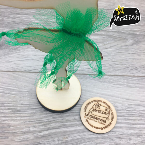 04_BALLERINA_verde_nodini_nastrini_laser_serezze topper cake