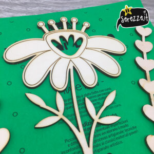 fiori in legno