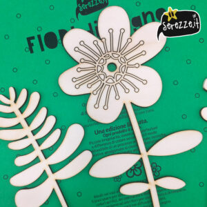 fiori in legno