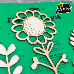 fiori in legno