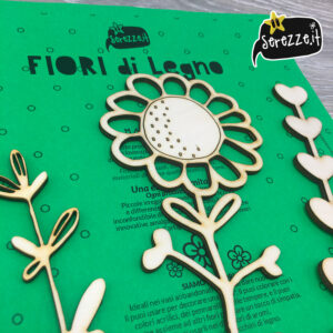 fiori in legno