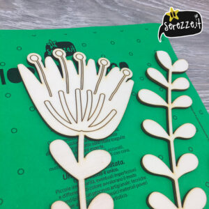 fiori in legno