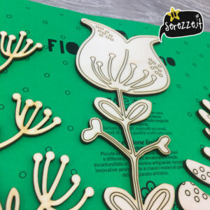 fiori in legno