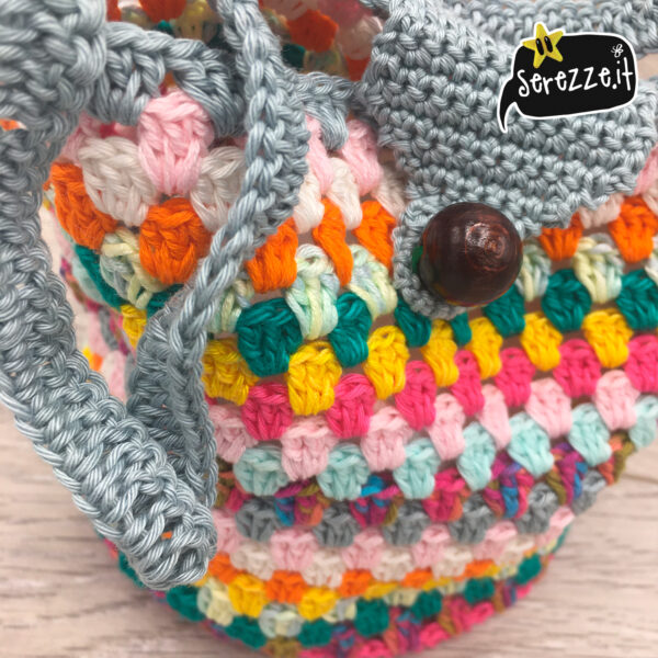 04_TRACOLLA_secchielloARCOBALENO_uncinetto_serezze tracolla cotone