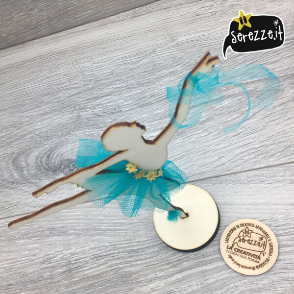05_BALLERINA_azzurra_ORO_nastrini_laser_serezze topper cake