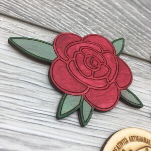 spilla rosa