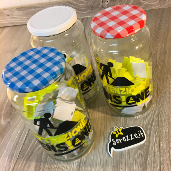 barattolo bigliettini